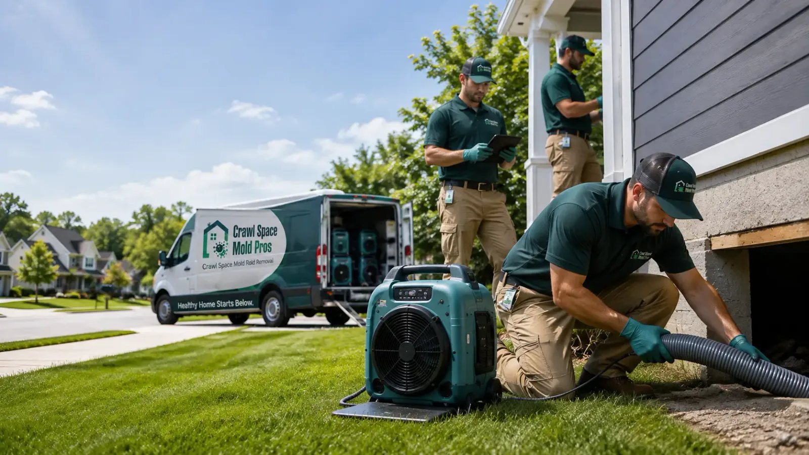 Crawl Space Mold Removal in Trafalgar, IN